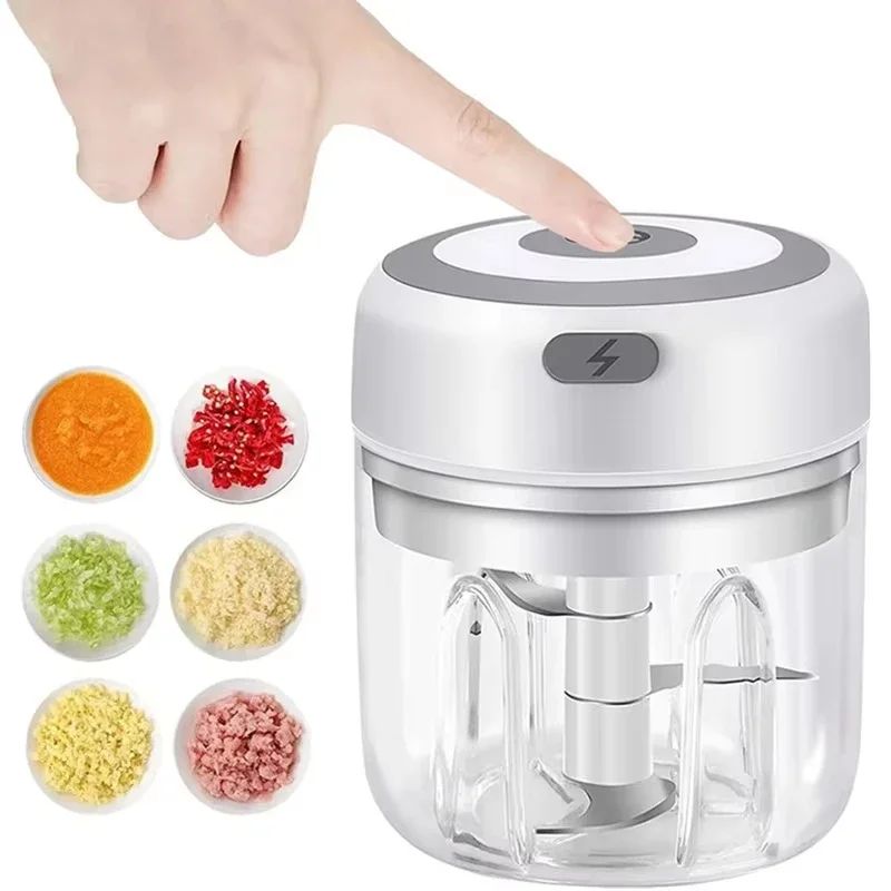 250ml Multifunctional Cooking Machine Automatic Household Meat Grinder Baby Supplementary Food Stirring Vegetable Onion Crusher