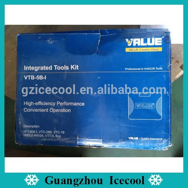 Imagem -04 - Kit de Ferramentas Integradas de Refrigeração de Valor com Manômetro e Vtb5b de Ferramentas de Queima