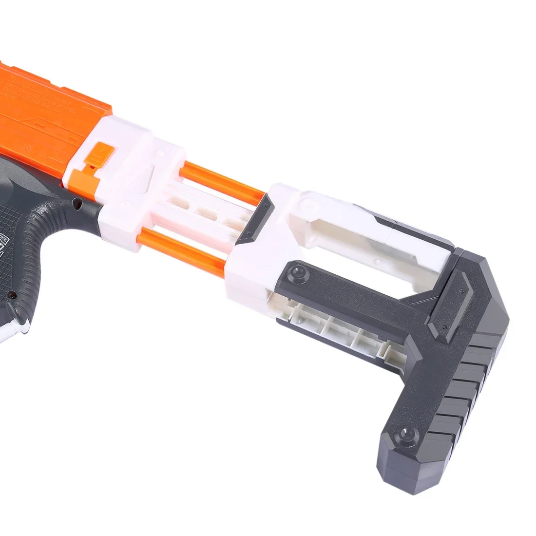 

T-Modified ABS Inlay Type Tail Stock for Nerf N-strike Elite Series - Orange + Grey