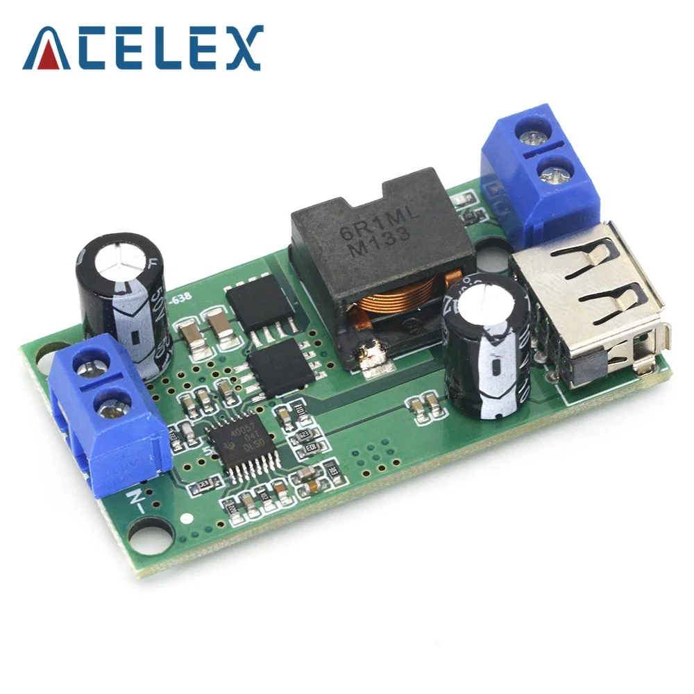 5A step-down module 9V/12V/24V/36V to 5V DCDC high-power automotive regulated power converter