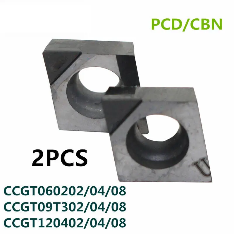 2 шт., алмазные карбидные вставки из нитрида бора CCMT09T308 CBN CCMT09 для стали, железа