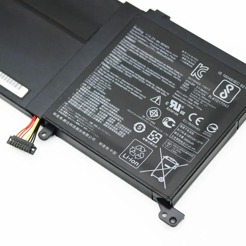 Imagem -03 - Bateria Original do Portátil para Asus Zenbook Pro Ux501v Ux501vw N501vw G501vw G501vw G60v 15.2v 60wh C41n1524