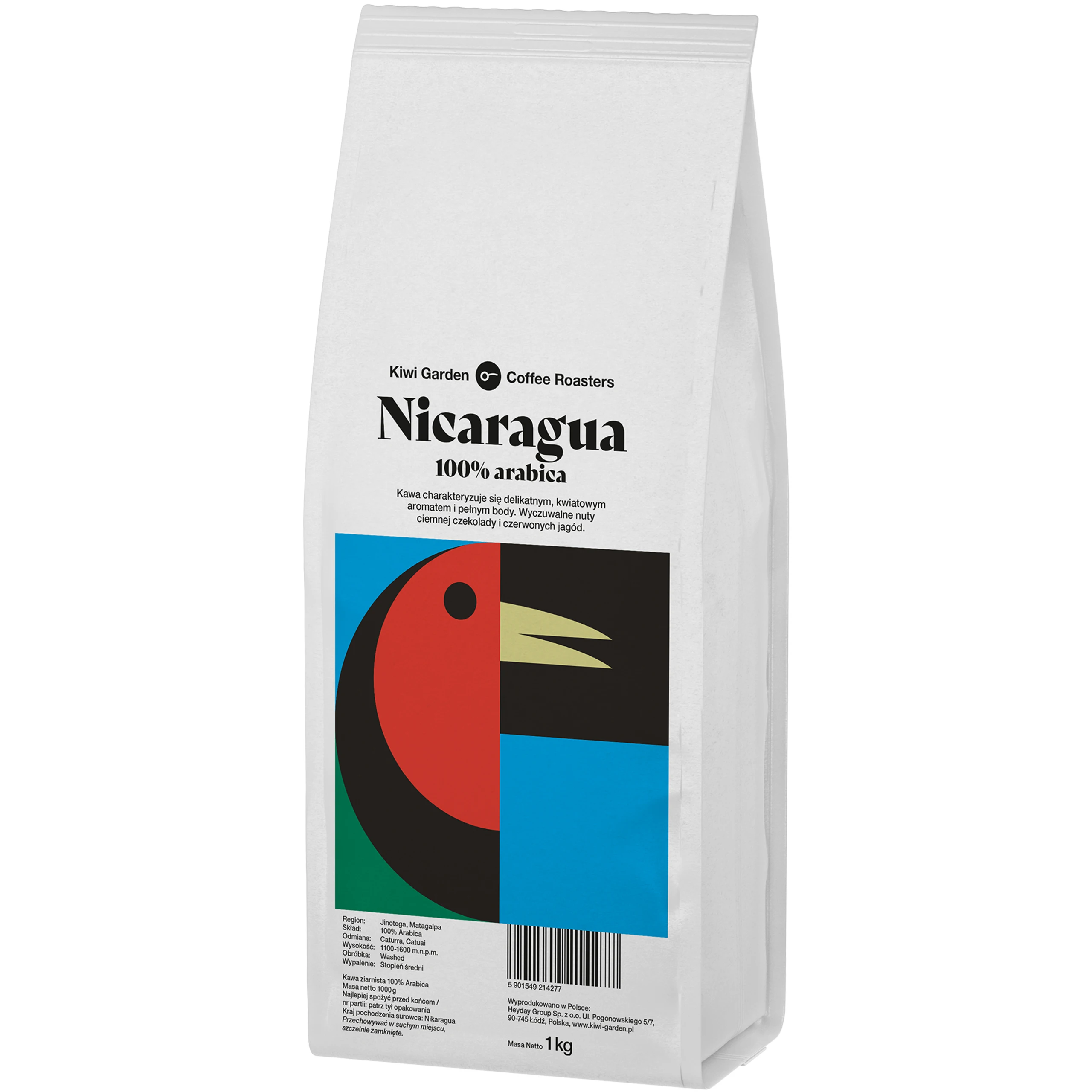 Kawa ziarnista Świeżo Palona 100%Arabica NIKARAGUA 1kg