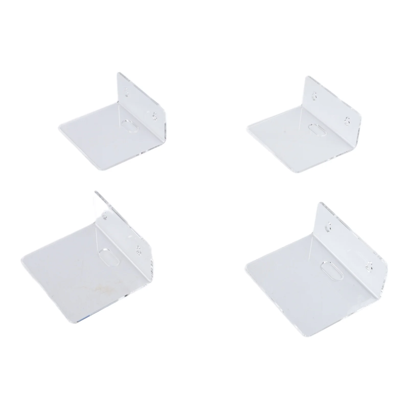 4PCS Clear Small Shelf 3.96 Inch Floating For Action Figures Plants Photo Frame Spice Bottle Home Wall Decor