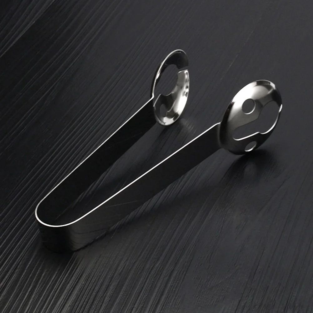 

2Pcs Stainless Steel Tea Bag Squeezer Tongs Heat Resistant Ergonomic Handle for Safe Squeezing Multi Purpose Tea Spoon Clip