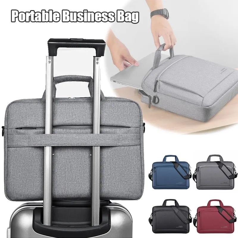 13/14/15 in Aktentasche Business tragbare Laptop Dokument Bagnotebook Cover Case Arbeit wasserdichte Umhängetasche für den täglichen Gebrauch