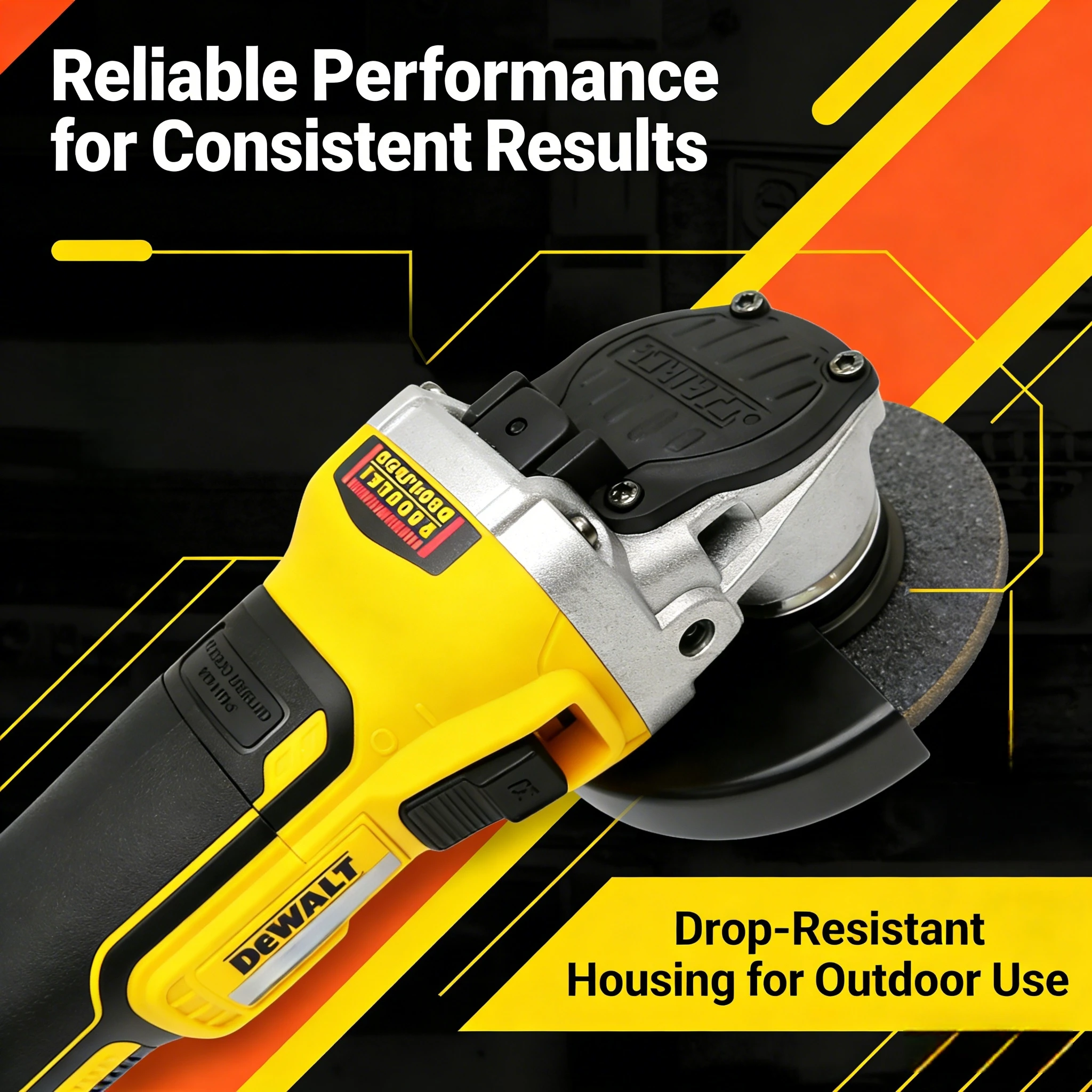 

Угловая шлифовальная машина DEWALT DCG405 125 мм с плоской головкой, без аккумулятора, 20В, литий-ионная, бесщеточная (только инструмент)