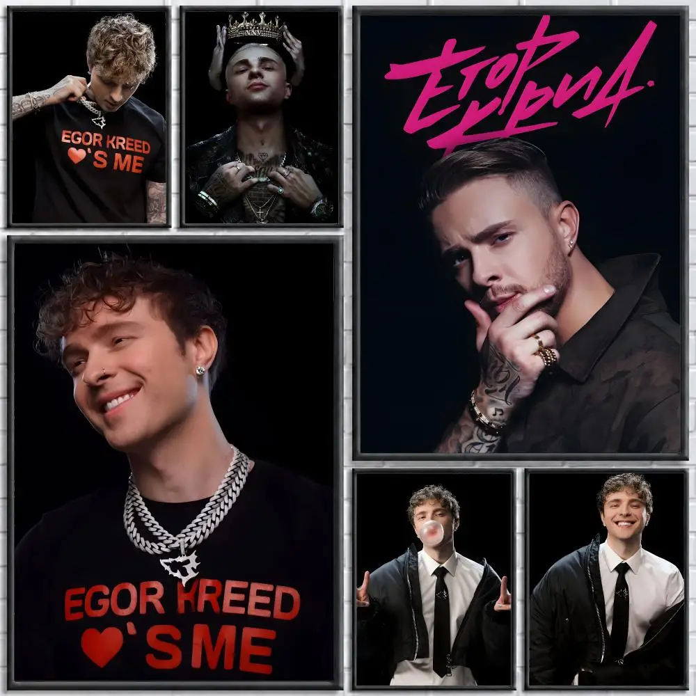 Singer E-Egor K-Kreed Poster Poster Wall Sticker Waterproof Self Adhesive HD Art  Bedroom Bar Decor