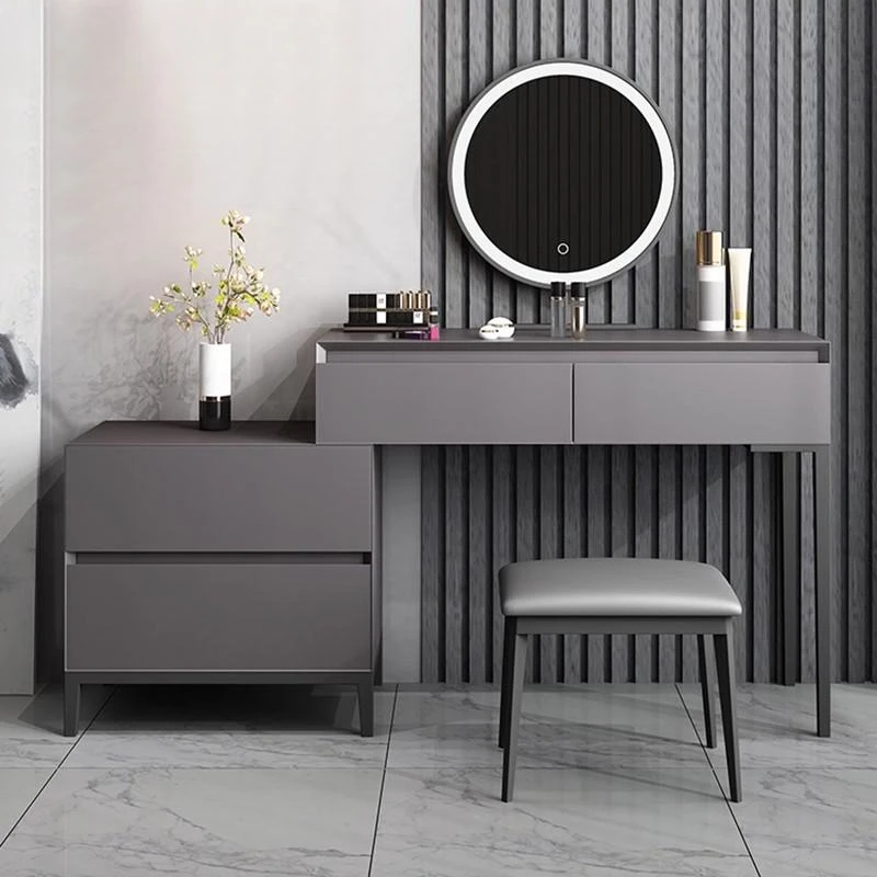 

Modern Minimalist Storage Cabinet Small Dressing Table With Lamp Mirror Dressing Table Combination Toaletka Toilet Furniture