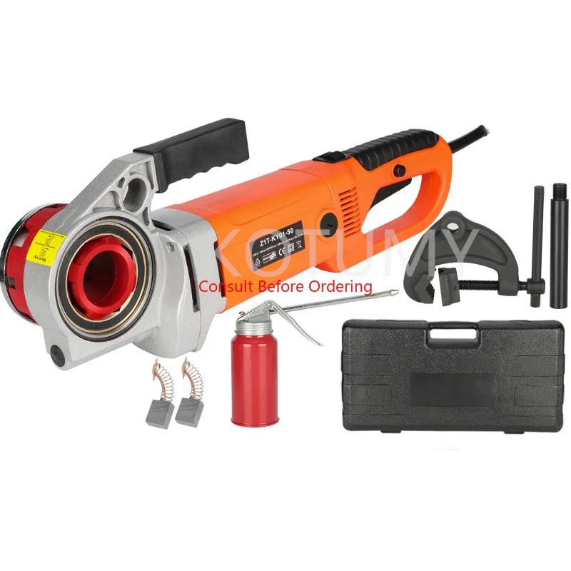 

Portable Hand-Held Electric Steel Pipe Threading Machine Household Hinged Plate Galvanized Plastic Threading Tool 220V/2300W