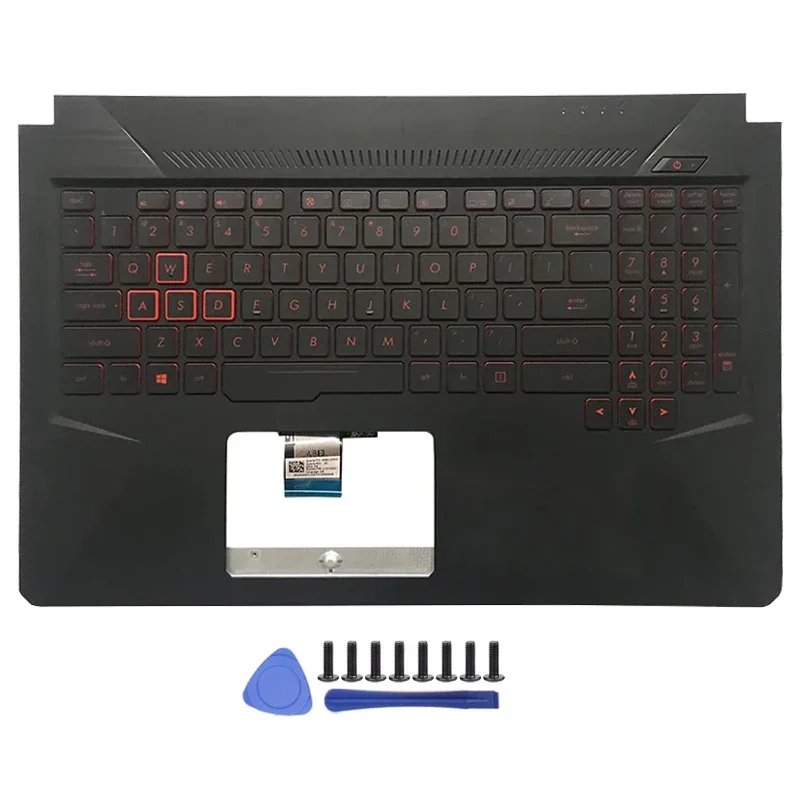 For Asus FX80G ZX80G FX504 FX80 FX80GD FX504G Laptop CaseNotebook LCD Back Cover Front bezel Hinges Palmrest Bottom Accessories