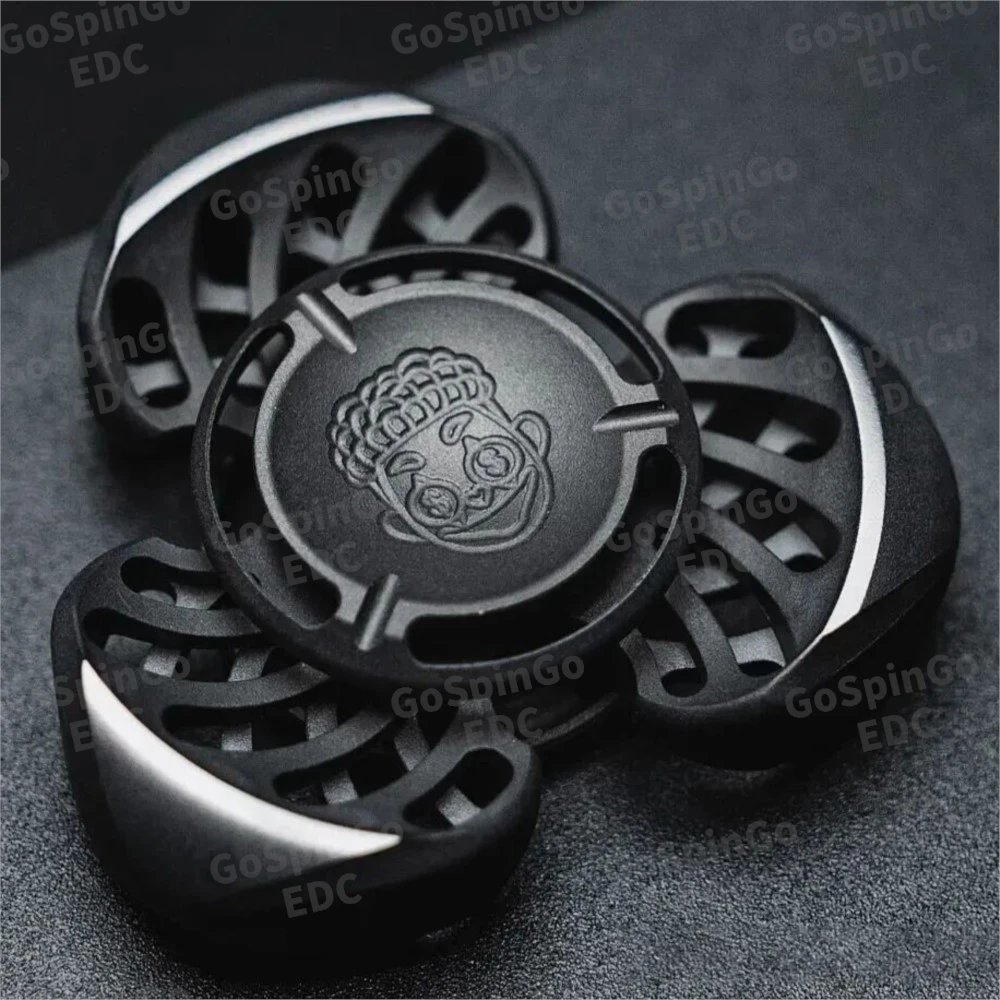 ZacLab EDC Small Titanium Fidget Spinner Limited 88pcs Handling Feel Three-Bladed Fidget Spinner Anxiety Relief Gadgets