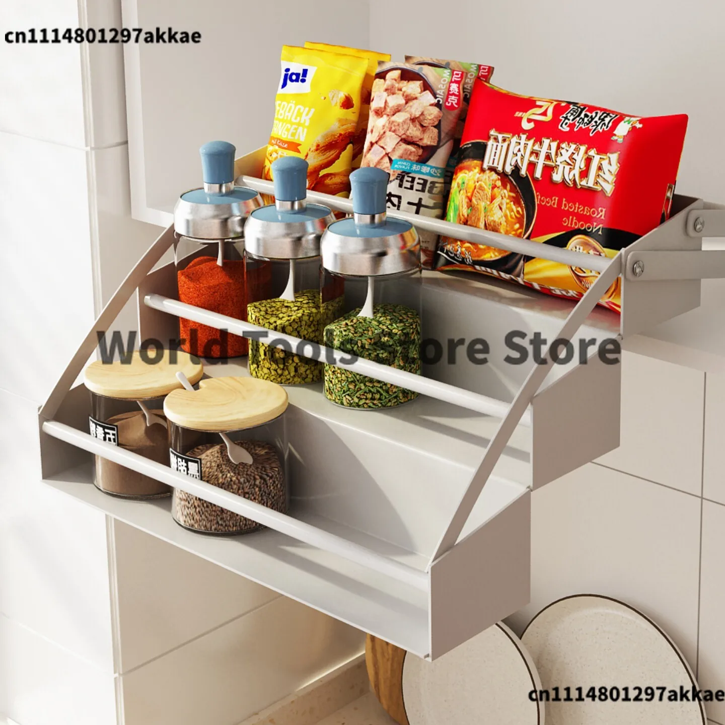 kitchen-cabinet-high-cabinet-hanging-cabinet-pull-down-shelf-rotary-lifting-basket-seasoning-rack-seasoning-basket-storage-rack