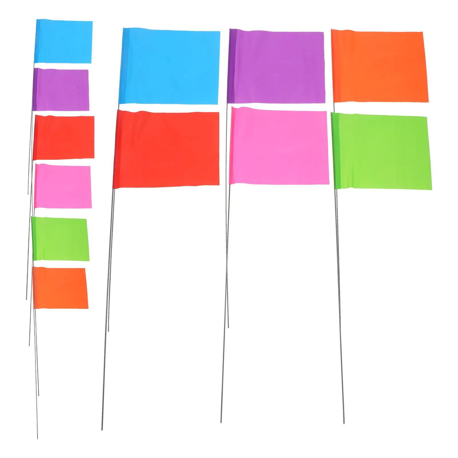 120Pcs Landscaping Marker Flags Weather Resistant Lawn Flags for Sprinkler Marking Garden Yard Irrigation Surveying