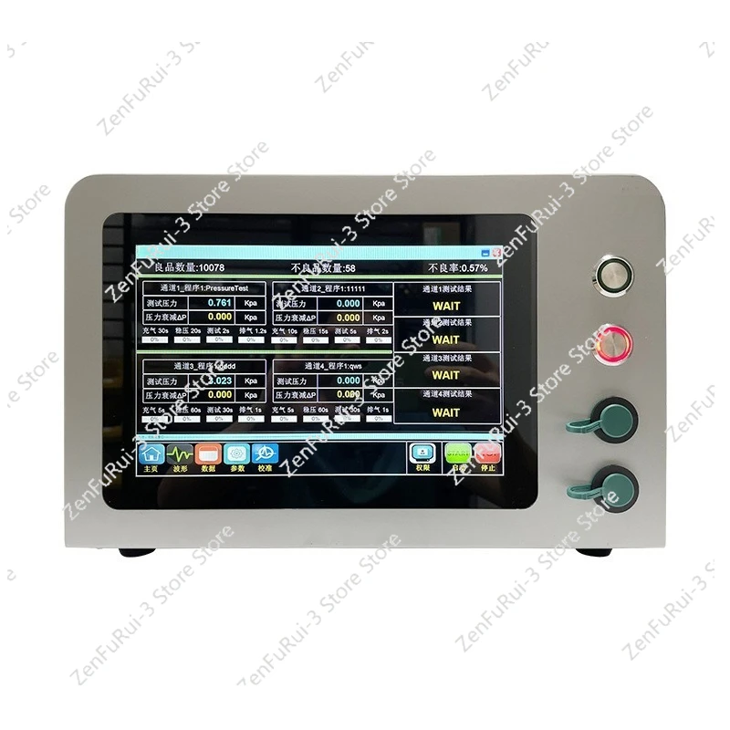 10.1 Inch Touch Screen High Pressure Airtightness Tester Differential Pressure Tester