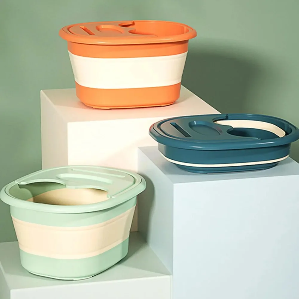 

Folding Footbath Bucket Home Foot Bath Bucket Children Foot Bath Basin Portable Foldable Foot Tub Pedicure Foot Massage Supply