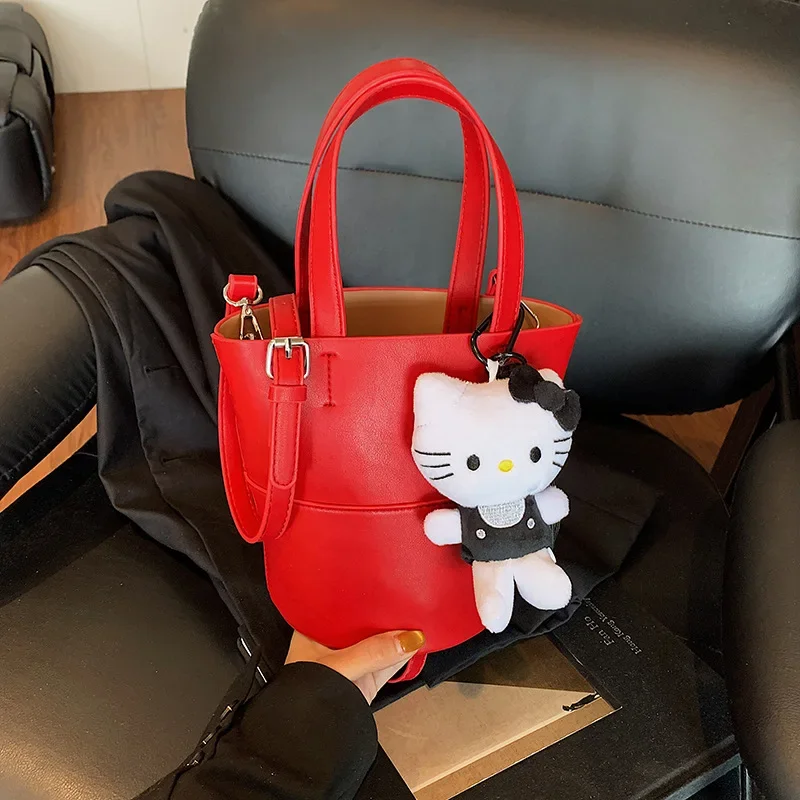 

New Kawaii Sanrio Hello Kitty Women's Shoulder Bag Luxury Brand Cartoon Cute Women's Bag Handbag Fashion Trend Mini Women's Bag