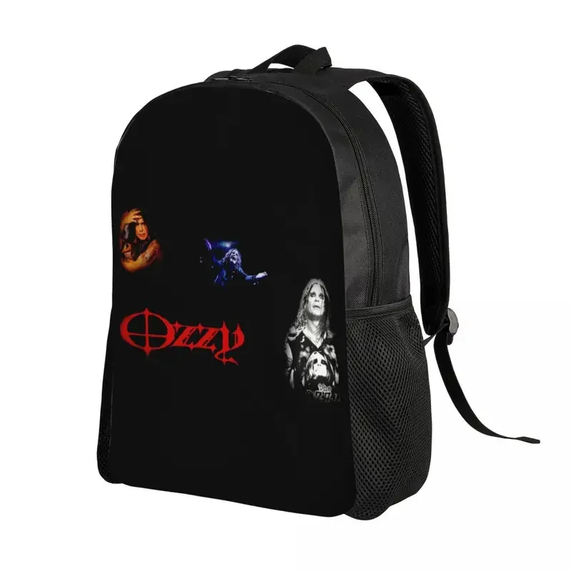 Zaino collage Heavy Metal Rock Ozzy Osbourne per uomo donna Borsa da scuola universitaria impermeabile Stampa Bookbags