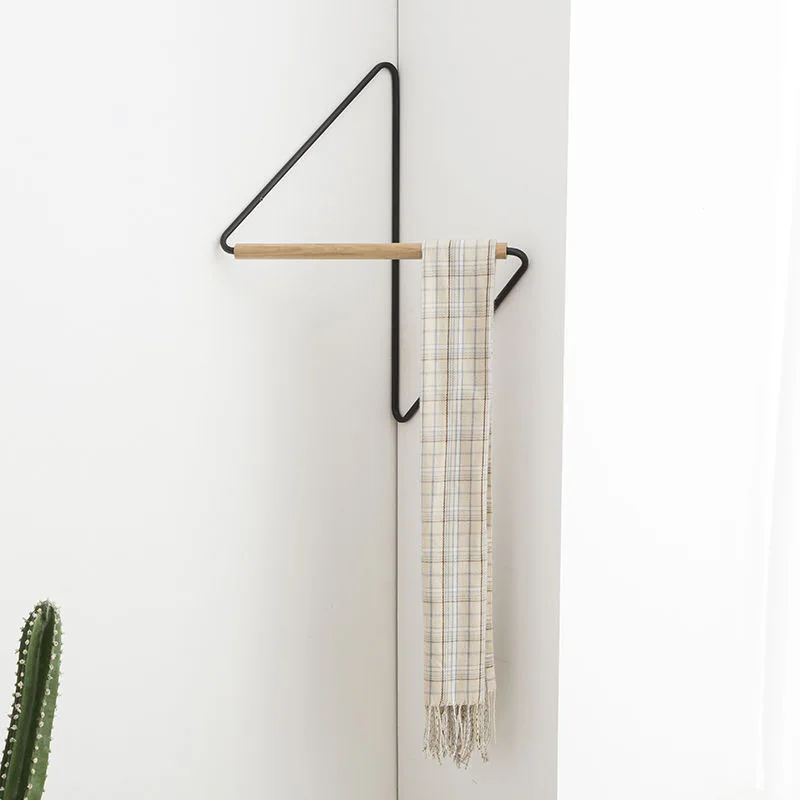 Clothing Rack Coat Corner Hanger Modern Household Corner Coat Rack Ironwork Wall Hanging Rack Storage Shelves Racks Clothing