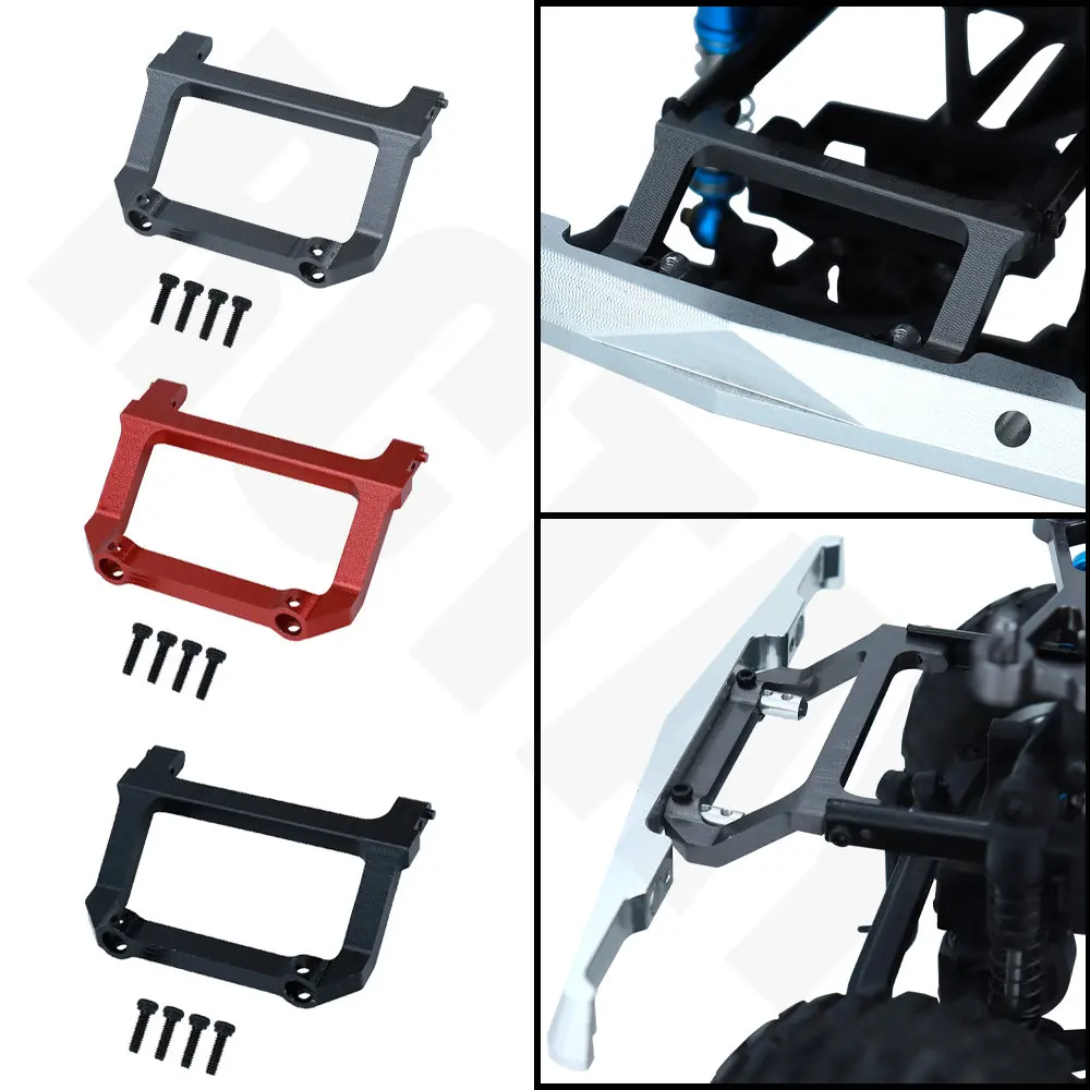 

Suitable for 1/24 Axial SCX24 C10 AXI00001 AXI200002 RC Car Upgrade Metal Front Bumper Bracket Parts Black