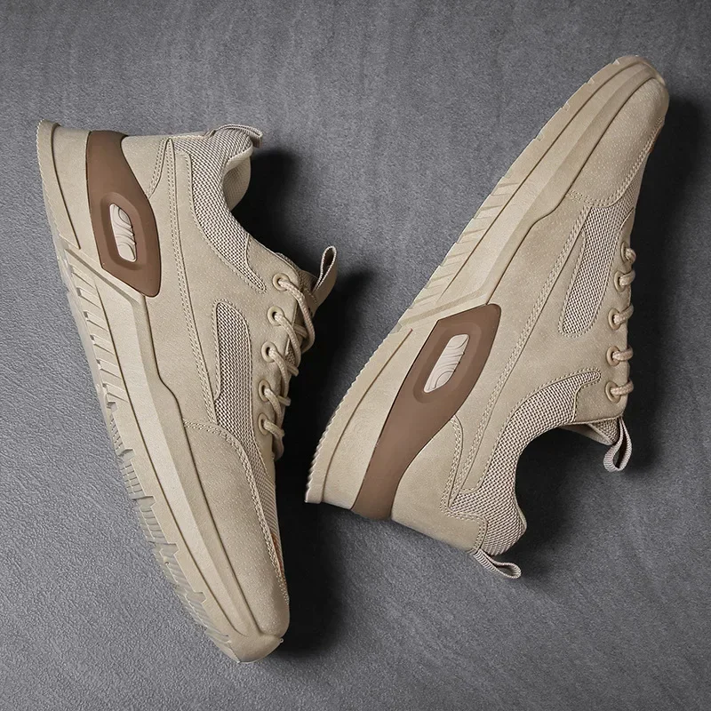 Zapatillas deportivas transpirables hombre gamuza plataforma - imagen 4