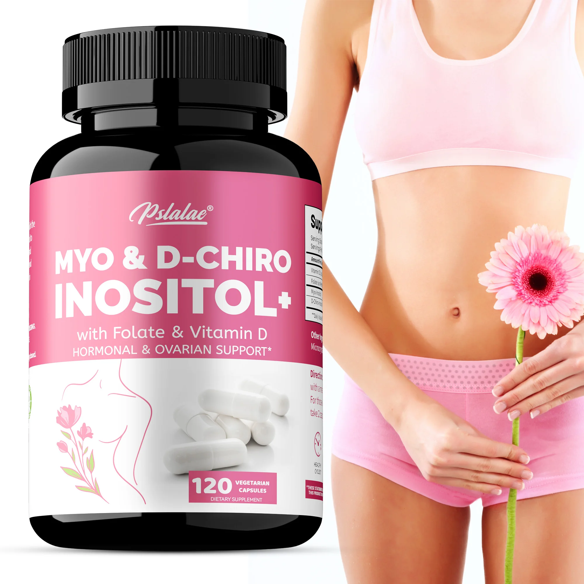 MYO & D-CHIRO INOSITOL - Rich in Vitamins, Supports Women's Health and Ovarian Function, Improves Immunity,Hormone Balance