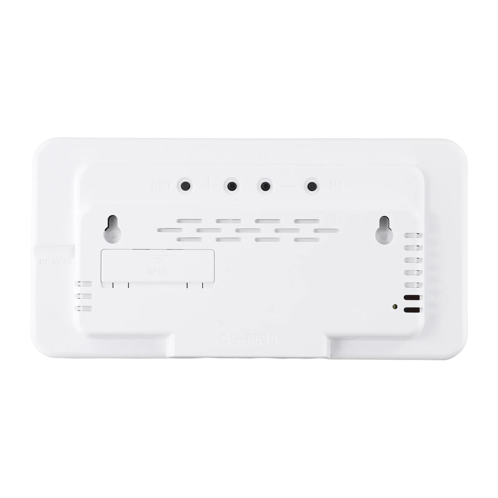 1pc LED Digital Wall Clock Temperature Date Week Display Table Alarm Clocks Voice Control Electronic Clock Brightness Adjustment