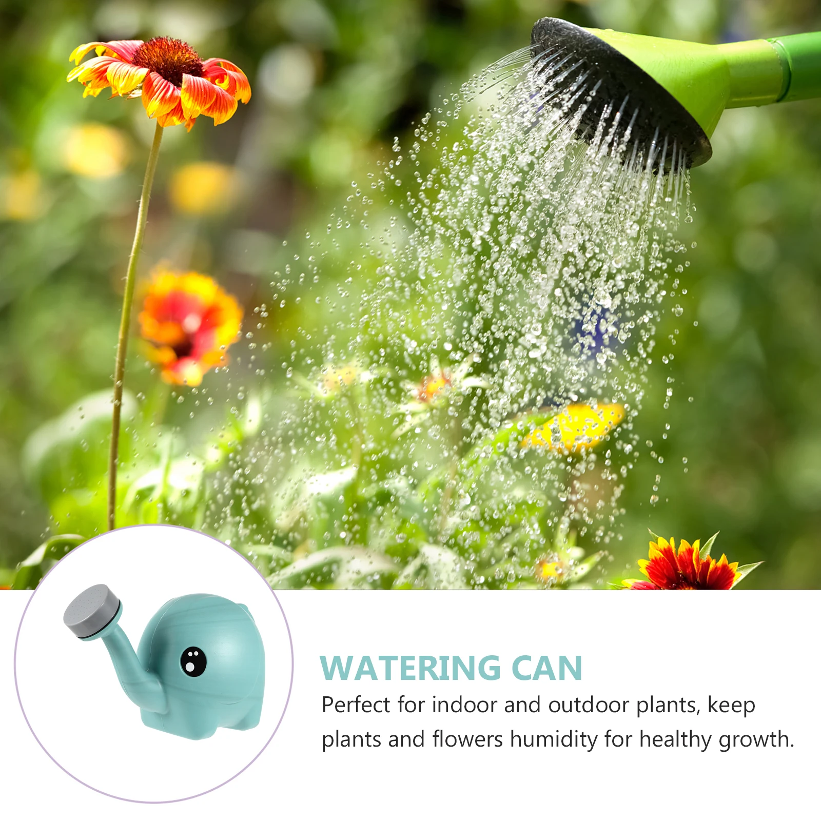

Pictograph Watering Can Plastic Garden Tool Red Flower Pot Supply Practical Indoor Plant Kettle