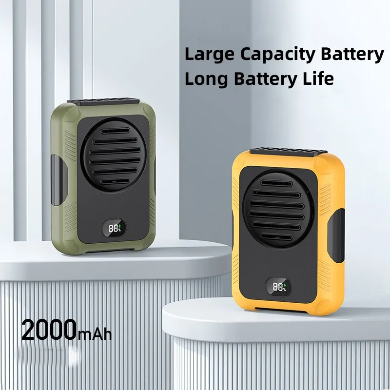 New USB Portable Personal Hanging waist Fan Rechargeable battery Ultra quiet Wearable Electric Fan handheld Air Conditioner