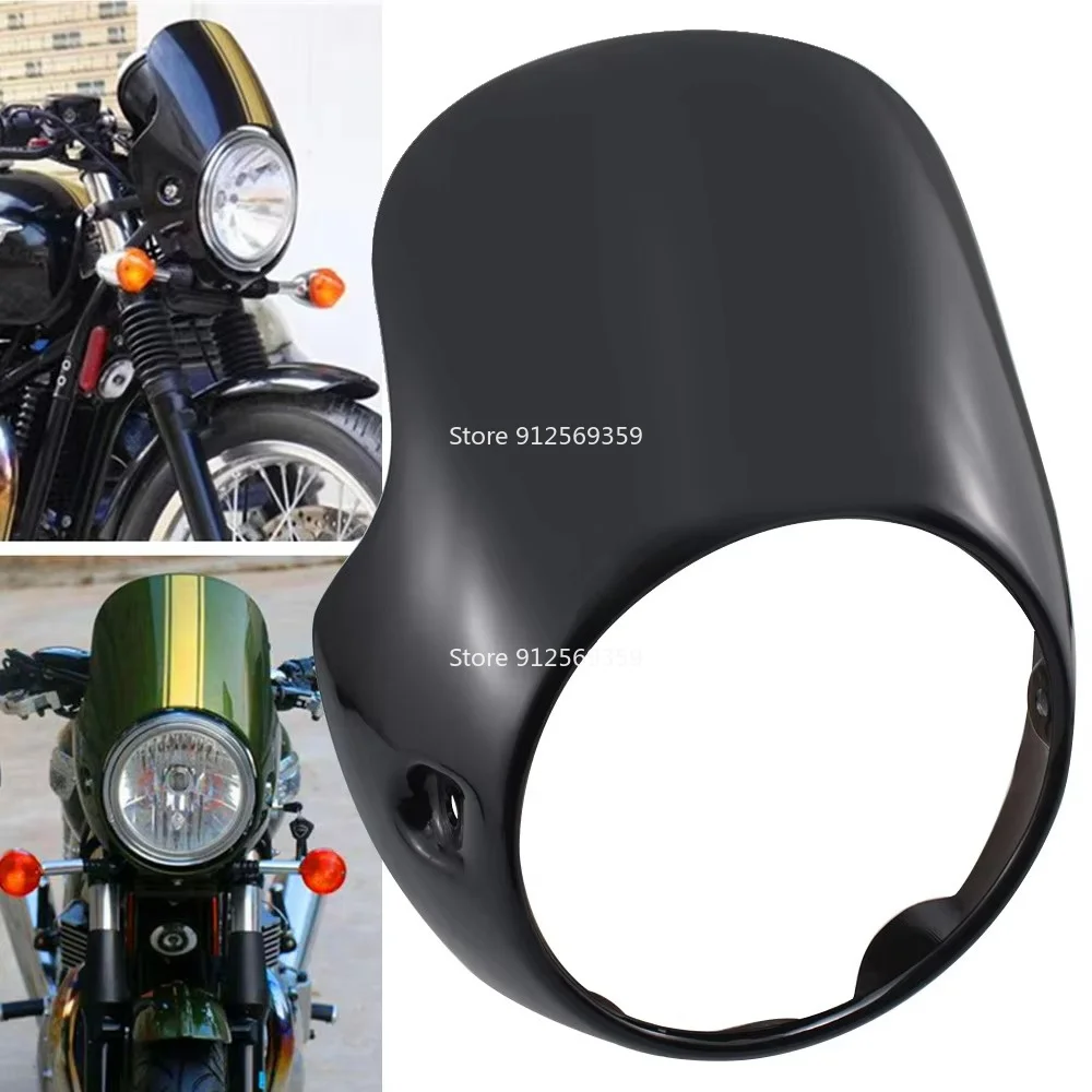 Motorcycle Cafe Racer Headlight Fairing Cowl Fit for Triumph BONNEVILLE T100 T120 SE Thruxton 900 Scrambler Benelli Leoncino 500