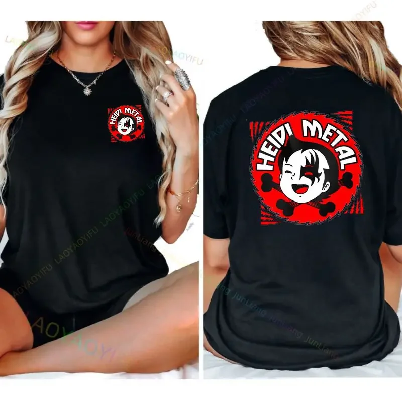 

Heidi and Baby Goat Blouse Oversized vintage women's dress Harajuku Y2K Casual Breathable gift dress Short sleeve crew-neck top