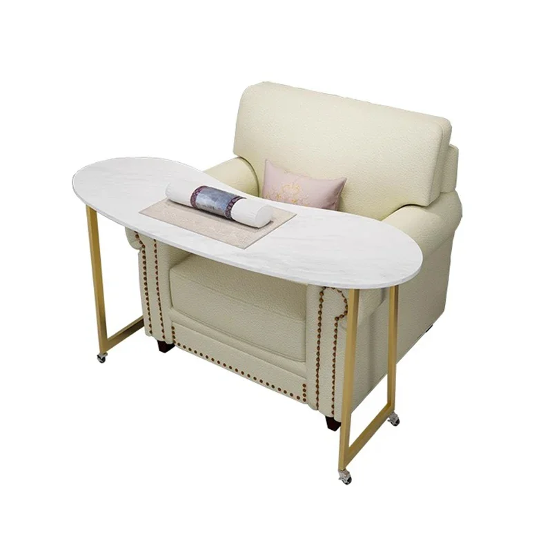 Portable Mobile Nail Desk Modern Minimalist Premium Unique Nail Desk Glamour Italian Table Manucure Nail Salon Furniture
