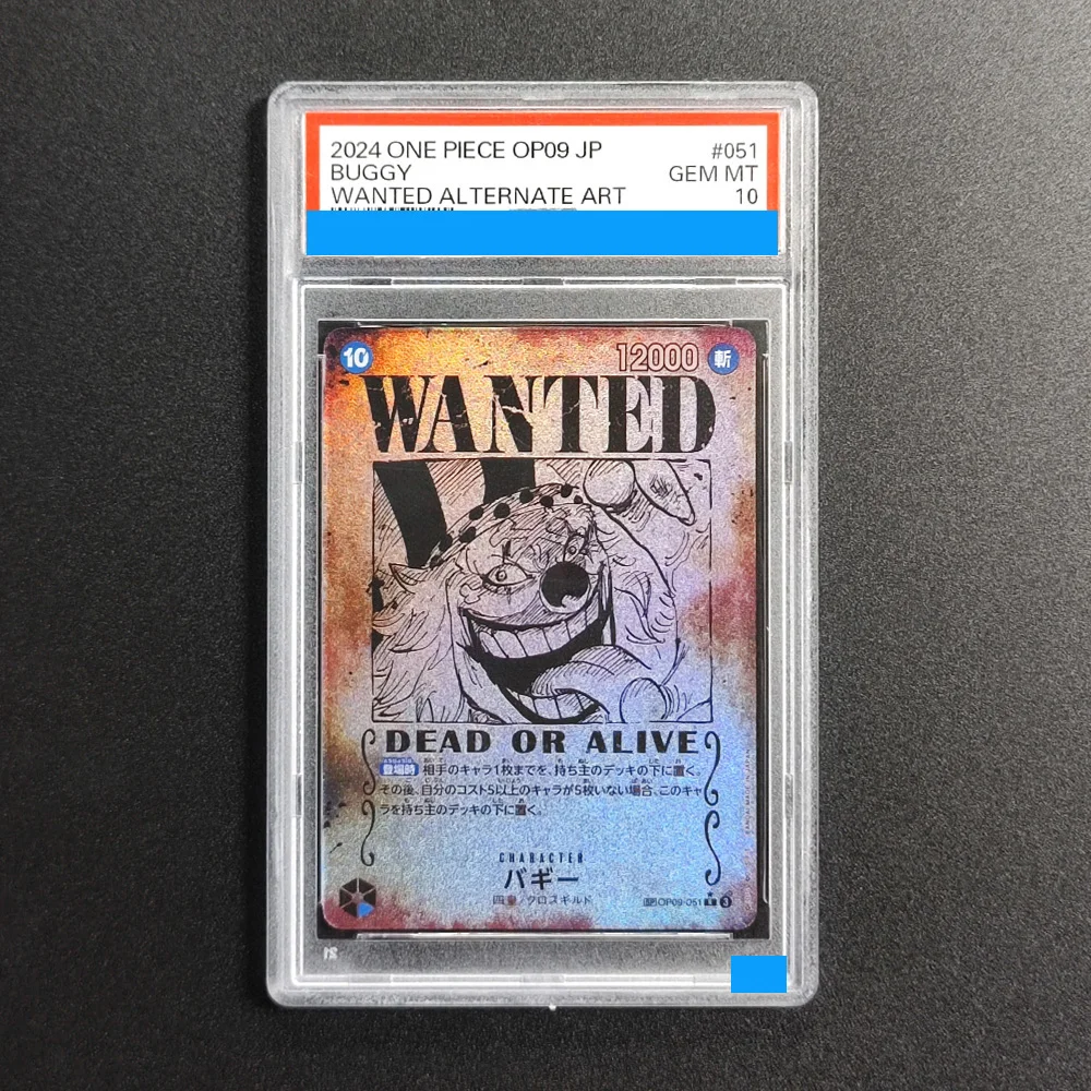 

Proxy DIY 2024 ONE PIECE OP09 JP BUGGYWANTED ALTERNATE ART 051 Rating Card 10 Mt 10 Card Labels Gift Collection cards Toys