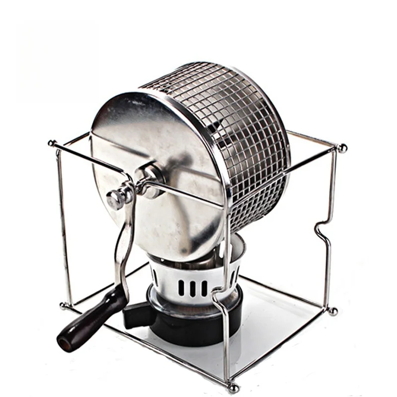 

Commercial Bean Machine Manual Coffee Roaster 300G Stainless Steel Roaster Hand-Operated Domestic Coffee Bean Roaster