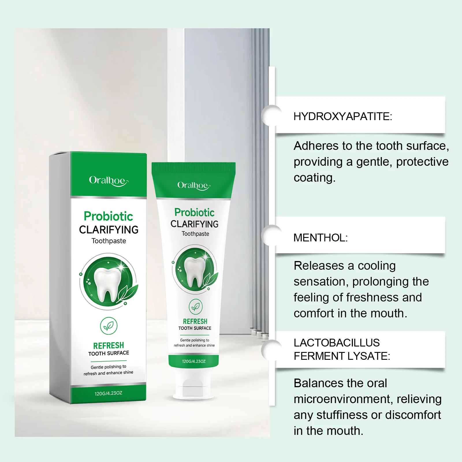 Probiotic & Mint Toothpaste fo - Teeth Whitening Paste 评论和价格