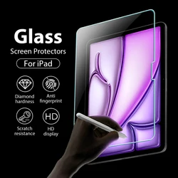 Tempered Glass For iPad 10th Generation Pro 11 12.9 13 M2 M4 Screen Protector For iPad Air 11 5 4 3 Mini 6 7th 8th 9th 10.2 Film