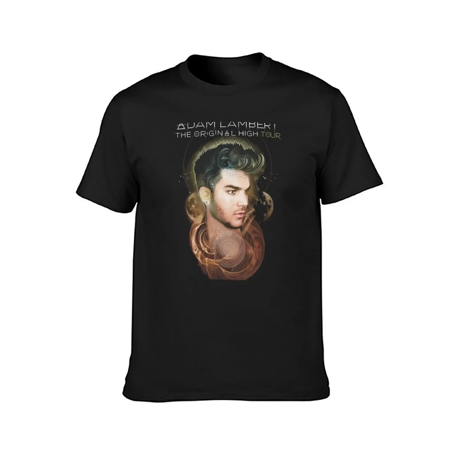 Adam Lambert tour merch T-Shirt korean fashion heavyweights plus size tops t shirts for men