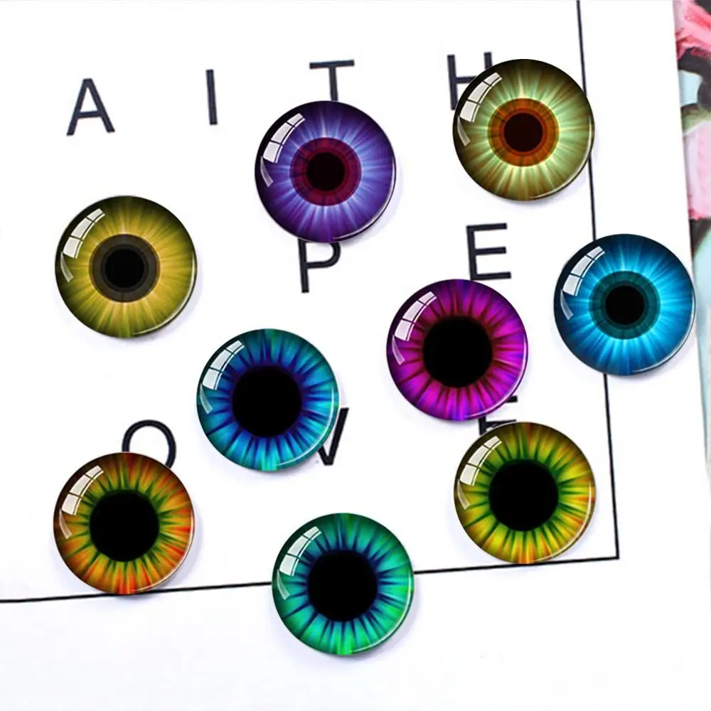 20pcs/10pairs 6mm-20mm Eyes Crafts Eyes Crystal Plastic Glitter Crystal Eyes Puppet Crystal Eyes DIY Doll Accessories