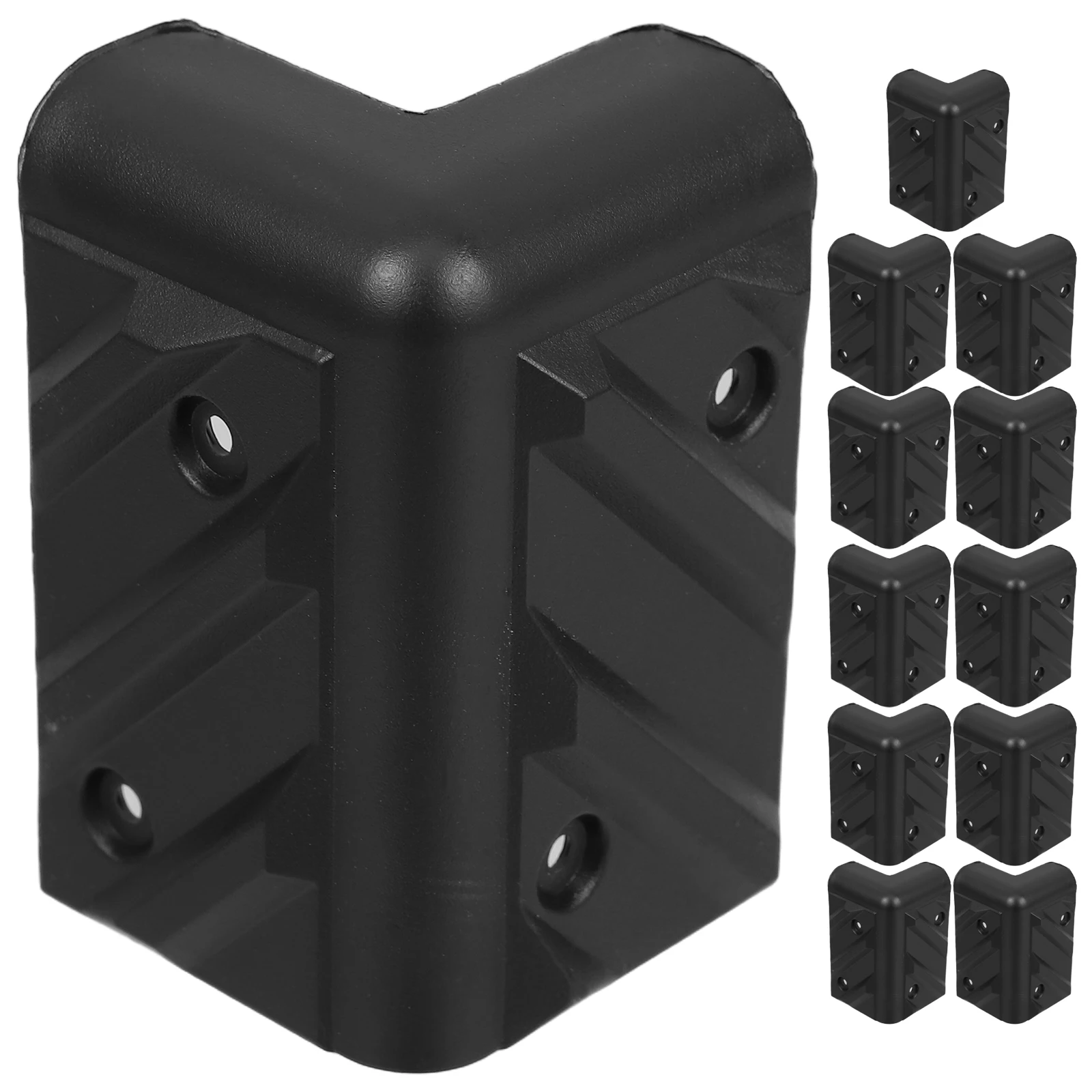 12 قطعة من واقيات زوايا مكبر الصوت البلاستيكية السميكة لخزانة معدات الصوت وحواف التعبئة والتغليف