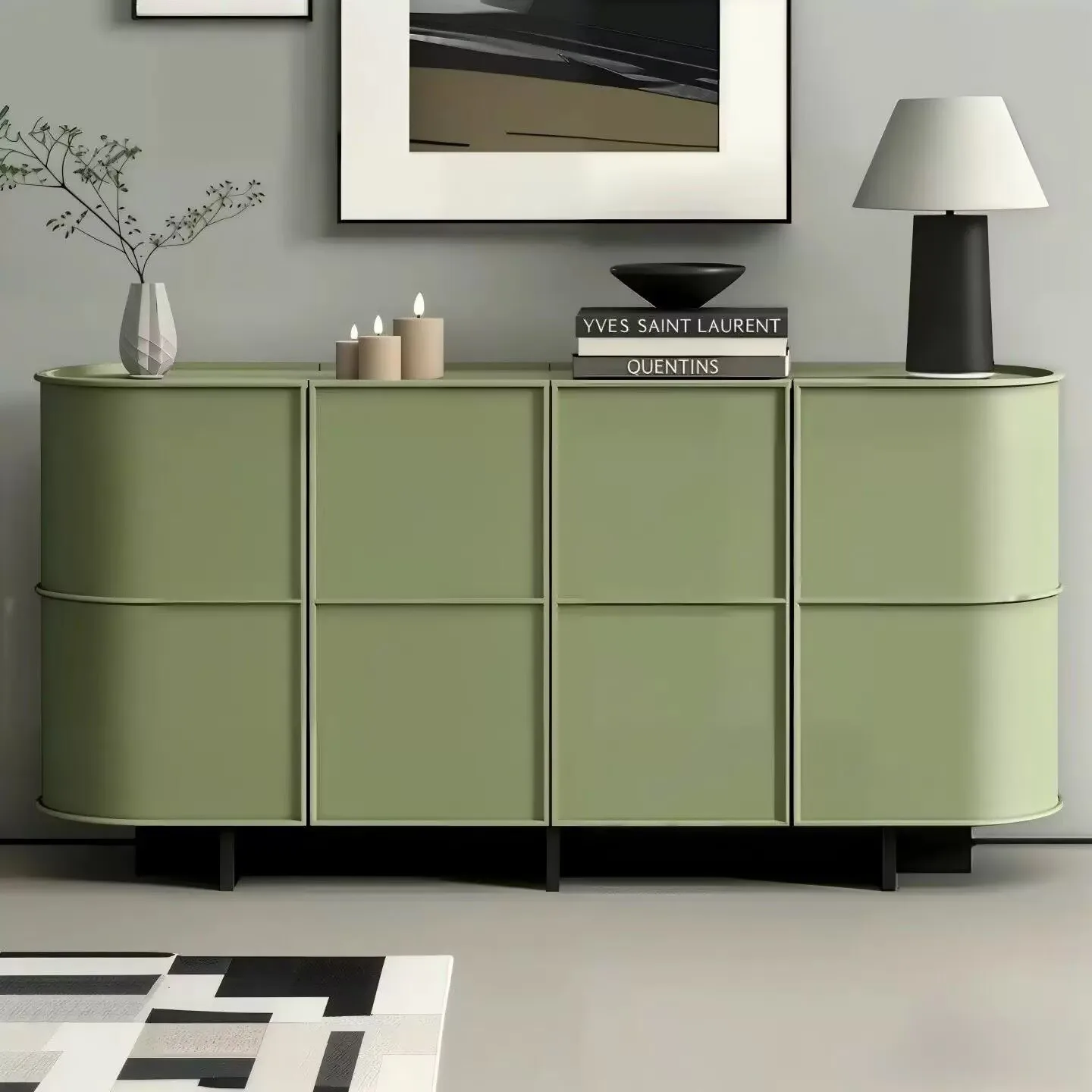 CX entrance entrance, living room against the wall storage arc decorative foyer cabinet