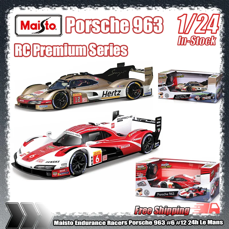 Nuovo disponibile Maisto Rc Model Endurance Racers Porsche 963 # 6 # 12 24 ore Le Mans Sf-90 Bugatti 2.4ghz Rohs Simulazione Giocattoli in miniatura