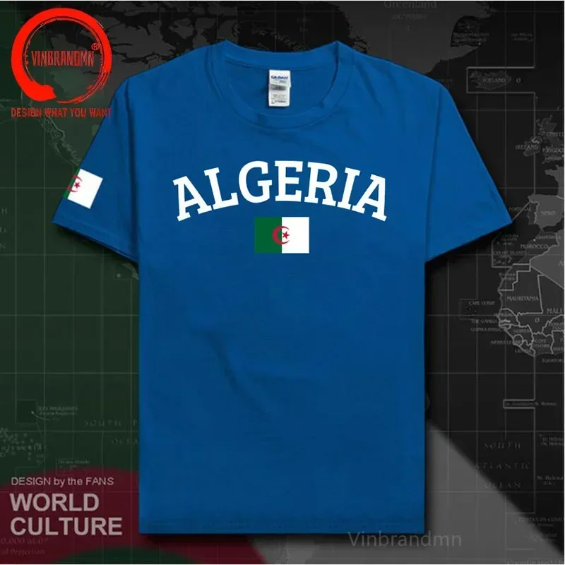 Funny Algeria T Shirt Men Algerian Flag Pround T Shirts Man Graphic Cotton Streetwear Short Sleeve Birthday Gifts Summer T-shirt