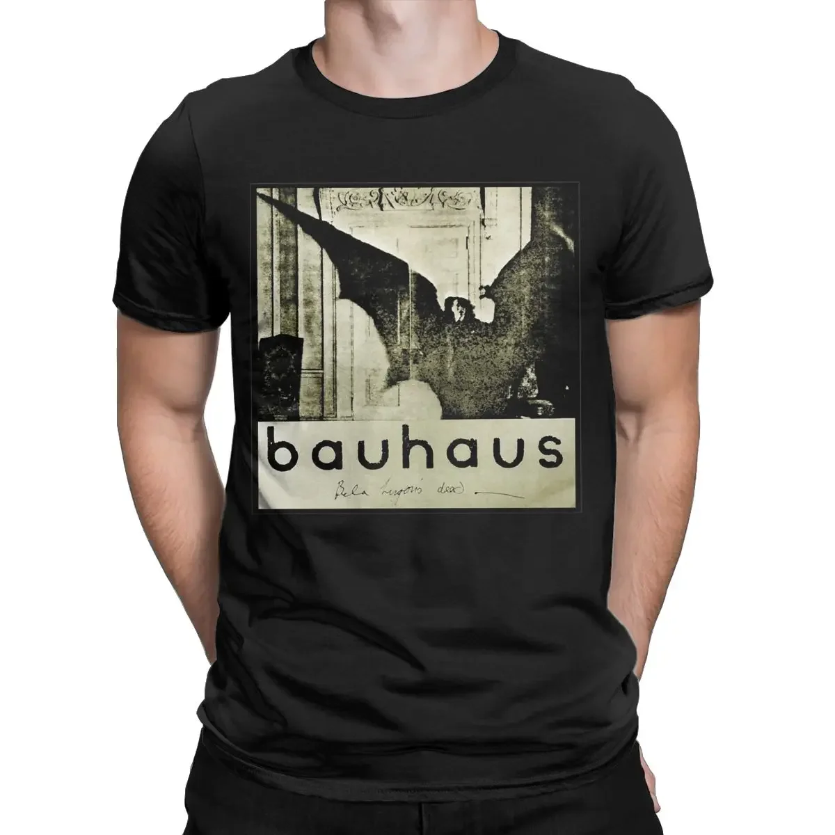 Bela Lugosi\'s Dead Art Bauhaus Goth T-Shirt Men Novelty Pure Cotton Tee Shirt O Neck Short Sleeve T Shirts Summer Tops