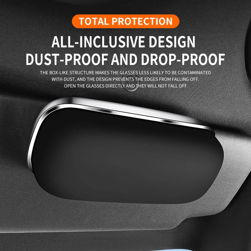 Auto-Brillenetui, Tragbarer Sonnenbrillenhalter fürs Auto, Innenraum-Brillenhalter, Sonnenschutzpanel
