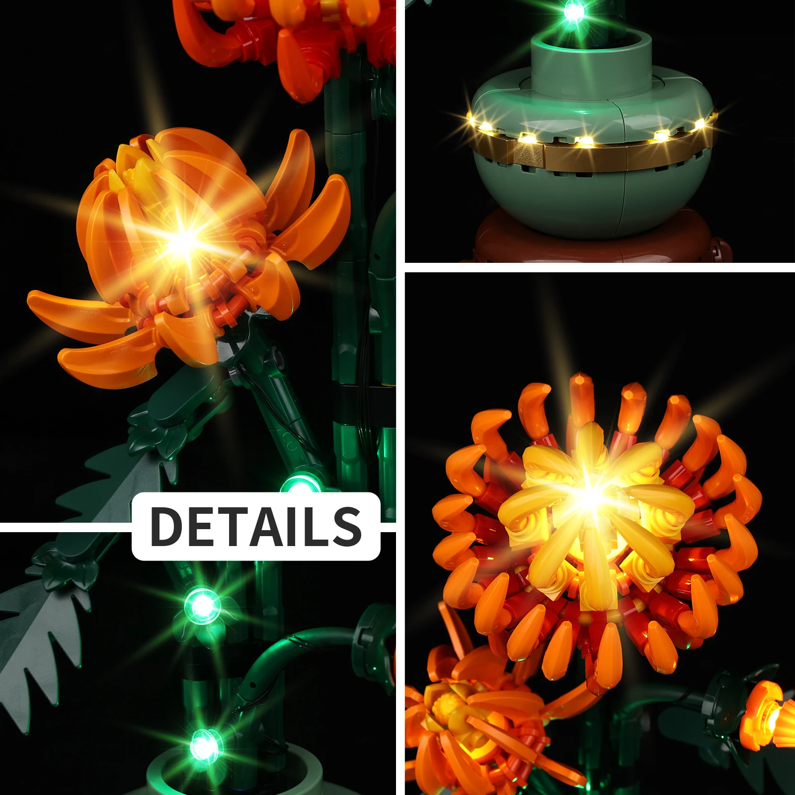 

Светильник для конструктора Chrysanthemum ICONS 10368