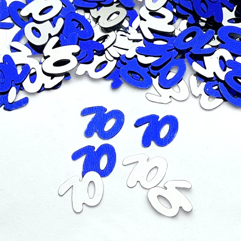 15 g/Beutel Zahlen-Konfetti-Dekorationen, 18/30/40/50/60, alles Gute zum Geburtstag, Party, Jahrestag, Tischplatte, Streuungsatmosphäre, Zubehör – Detail 16