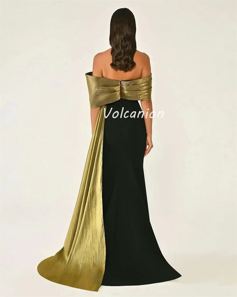 Индивидуальные модные джерси высокого качества со складками и стразами Русалка с открытыми плечами Длинные платья на заказ Классические платья для особых случаев