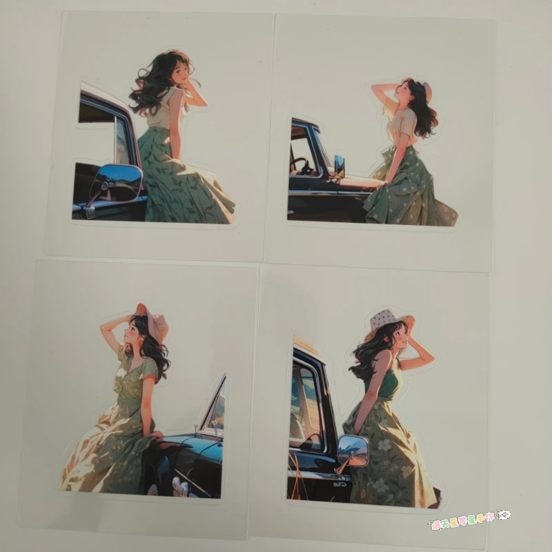 New 11.6 New Cute Girls DIY Sticker Mobile Phone Case Back Card Collage Journal Decoration