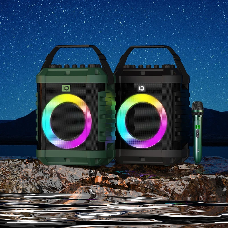 Portable Full Range Bluetooth Outdoor Speaker X3 Party Boombox Subwoofer Speakers audio With RGB