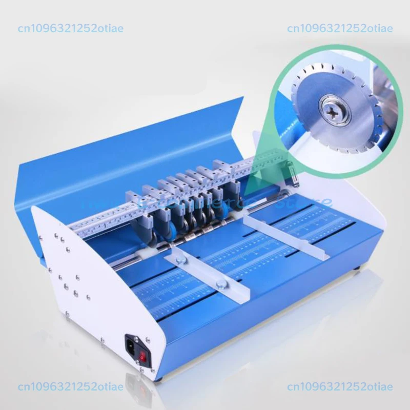 NEW Electric paper creasing machine Electric folding machine paper creaser Scorer paper Cutter perforating machine 220V